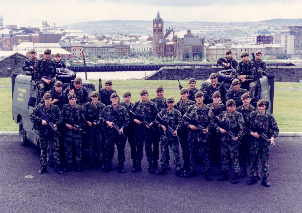 3rd Battalion’s last tour, Londonderry, Northern Ireland, 1992 The 3rd Battalion, nicknamed the “Pompadours”, disbanded in 1992. 3rd Battalion’s last tour, Londonderry, Northern Ireland, 1992 The 3rd Battalion, nicknamed the “Pompadours”, disbanded in 1992.