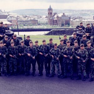 3rd Battalion’s last tour, Londonderry, Northern Ireland, 1992 The 3rd Battalion, nicknamed the “Pompadours”, disbanded in 1992.