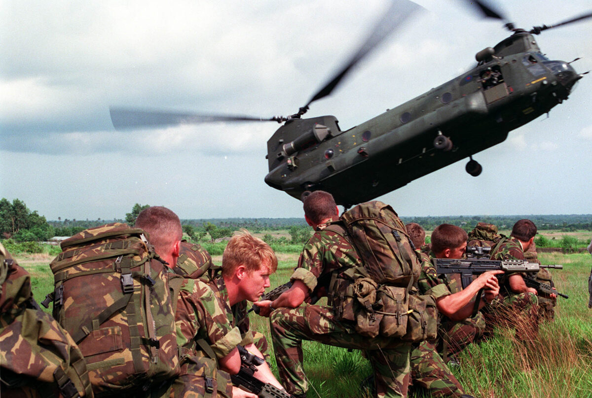 The 2nd Battalion, Royal Anglian Regiment was in Sierra Leone in 2000. Specifically, they were part of the International Military Assistance and Training Team (IMATT) and deployed in June and July 2000, with a portion of the unit (B Company) deployed from May 2000 to March 2001