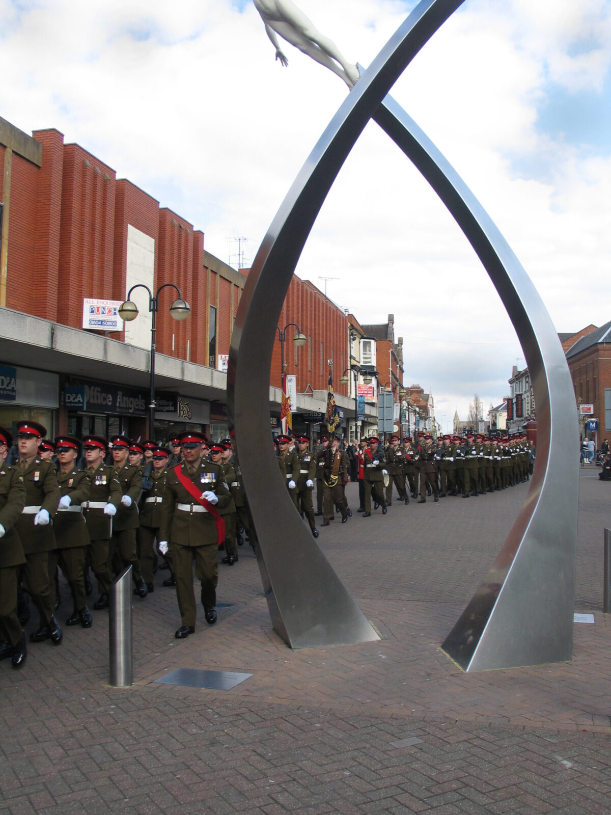 Northampton parade for the 2nd Battalion, Royal Anglian Regiment in 2009.