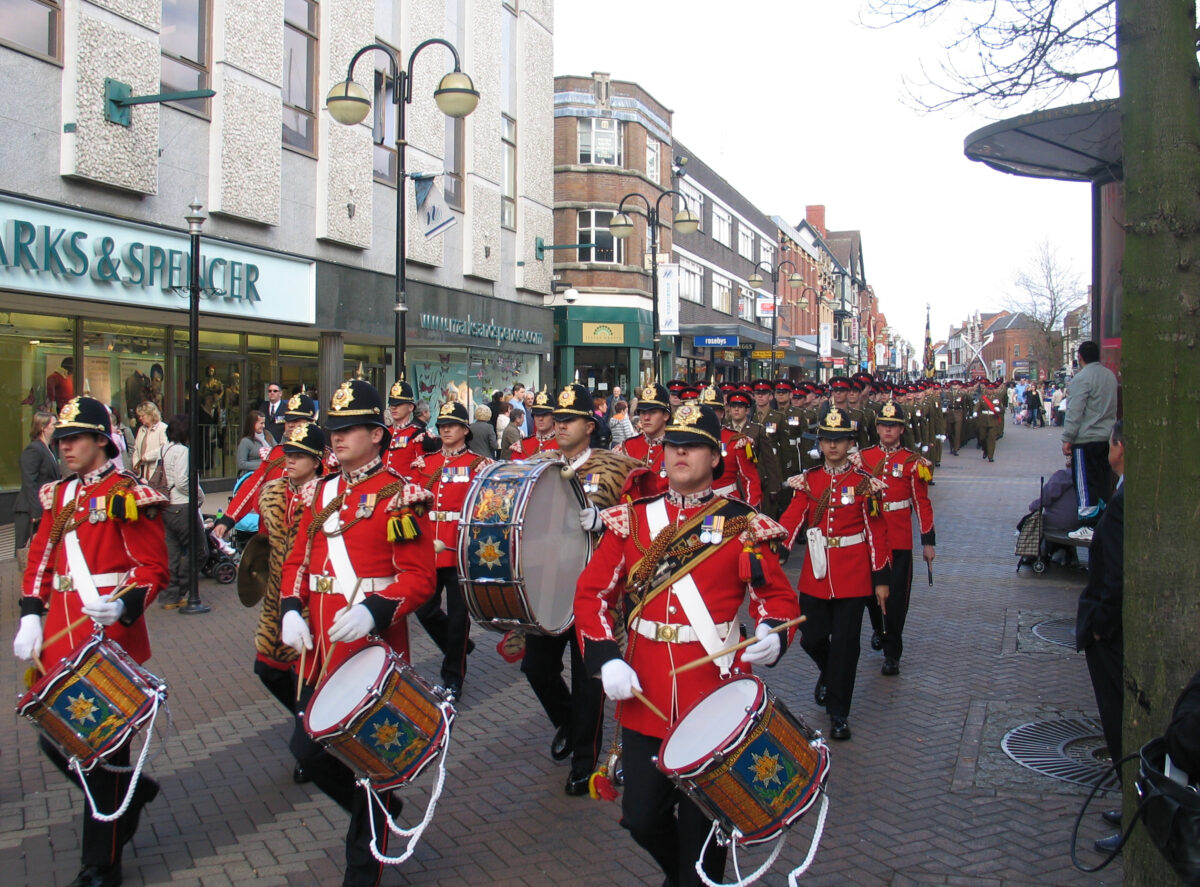 Northampton parade for the 2nd Battalion, Royal Anglian Regiment in 2009.
