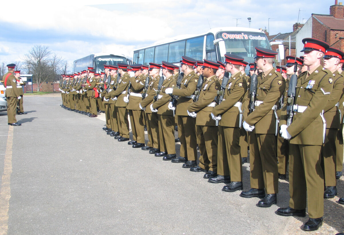 Northampton parade for the 2nd Battalion, Royal Anglian Regiment in 2009.