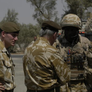 HRH The Duke of Gloucester Visit 12 Sept 2006 with Battle Group HQ and C Company, 2nd Battalion Royal Anglian Regiment in Iraq, Op TELIC 8. HRH The Duke of Gloucester Visit 12 Sept 2006 with Battle Group HQ and C Company, 2nd Battalion Royal Anglian Regiment in Iraq, Op TELIC 8.