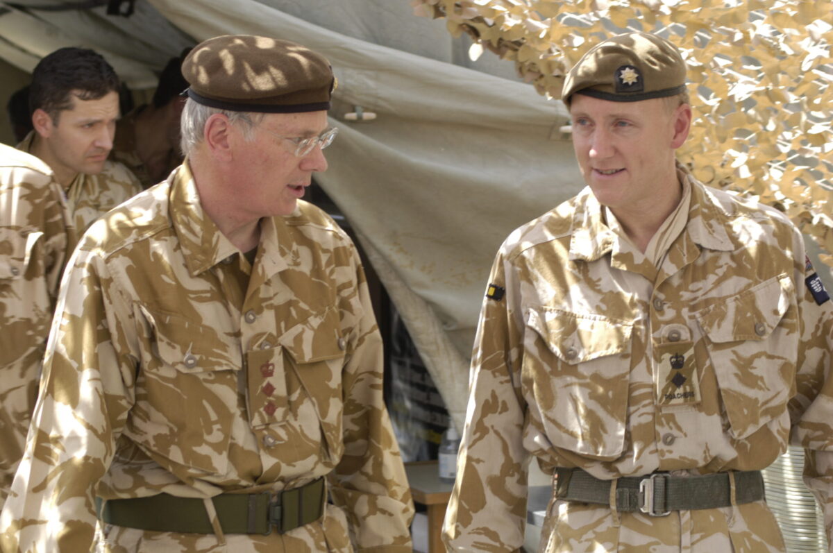 HRH The Duke of Gloucester Visit 12 Sept 2006 with battle Group HQ and C Company, 2nd Battalion Royal Anglian Regiment in Iraq, Op TELIC 8. HRH The Duke of Gloucester Visit 12 Sept 2006 with battle Group HQ and C Company, 2nd Battalion Royal Anglian Regiment in Iraq, Op TELIC 8.