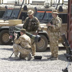HRH The Duke of Gloucester Visit 12 Sept 2006 with D Company, 2nd Battalion Royal Anglian Regiment in Iraq, Op TELIC 8.