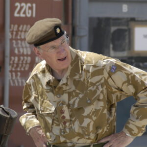HRH The Duke of Gloucester Visit 12 Sept 2006 with D Company, 2nd Battalion Royal Anglian Regiment in Iraq, Op TELIC 8.