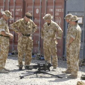 HRH The Duke of Gloucester Visit 12 Sept 2006 with D Company, 2nd Battalion Royal Anglian Regiment in Iraq, Op TELIC 8.
