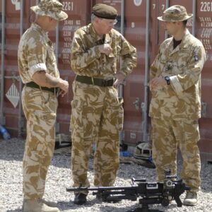 Duke of Gloucester Visit 12 Sept 2006 with D Company, 2nd Battalion Royal Anglian Regiment in Iraq, Op TELIC 8