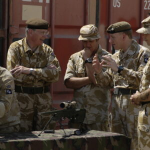 Duke of Gloucester Visit 12 Sept 2006 with D Company, 2nd Battalion Royal Anglian Regiment in Iraq, Op TELIC 8