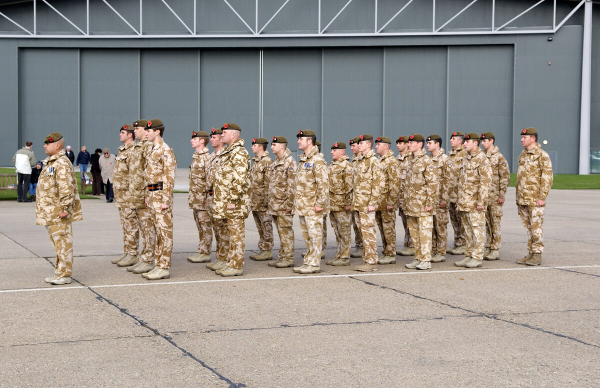 3rd Battalion of The Royal Anglian Regiment Remembrance parade 2007 at Duxford