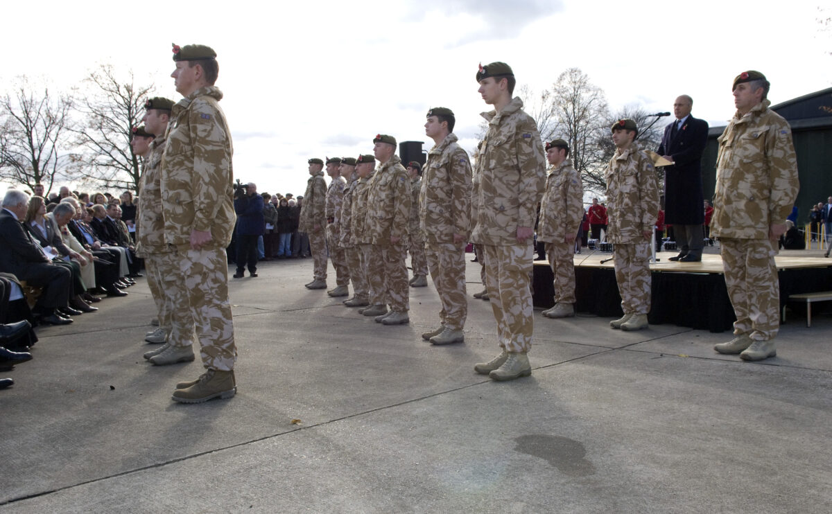 3rd Battalion of The Royal Anglian Regiment Remembrance parade 2007 at Duxford