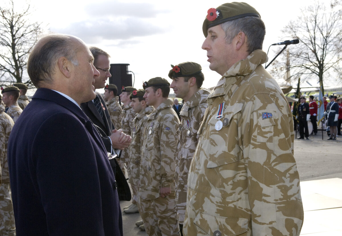 3rd Battalion of The Royal Anglian Regiment Remembrance parade 2007 at Duxford