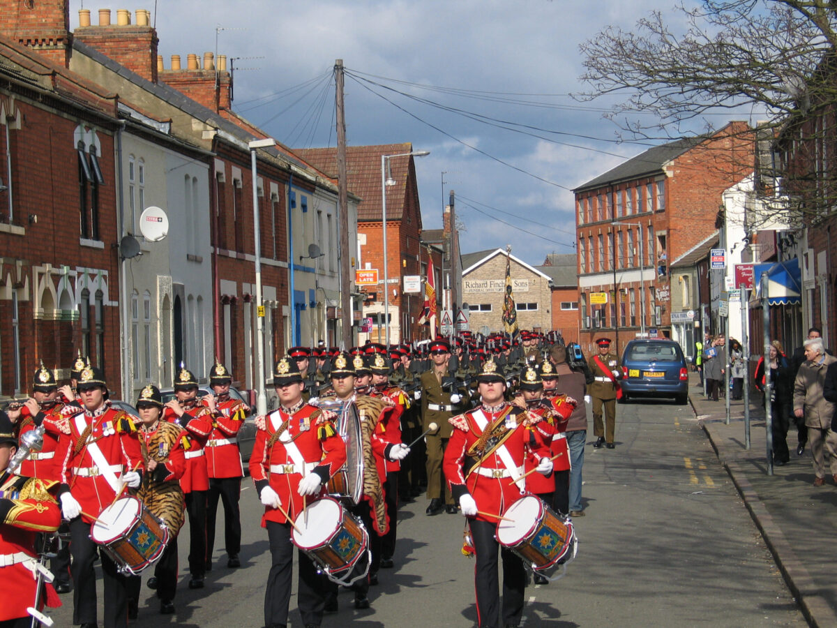 Northampton parade for the 2nd Battalion, Royal Anglian Regiment in 2009.