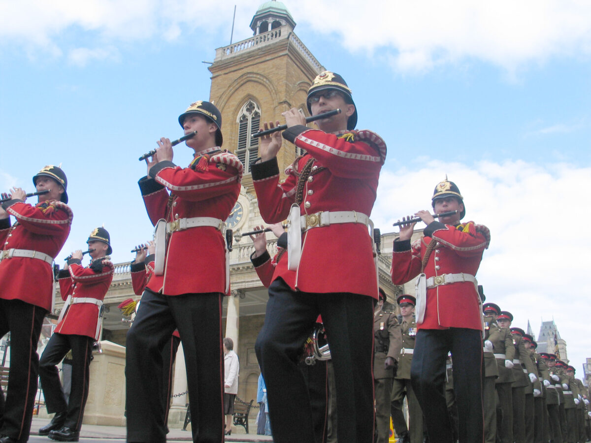 Northampton parade for the 2nd Battalion, Royal Anglian Regiment in 2009.