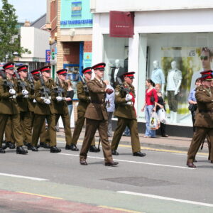 Charnwood Borough Council, which includes Loughborough, granted the Freedom of Entry to the Royal Anglian Regiment in July 2007. This is the highest honour the council can bestow and involved a ceremony where the regiment marched through the town “with bayonets fixed, drums beating, bands playing and colours flying.