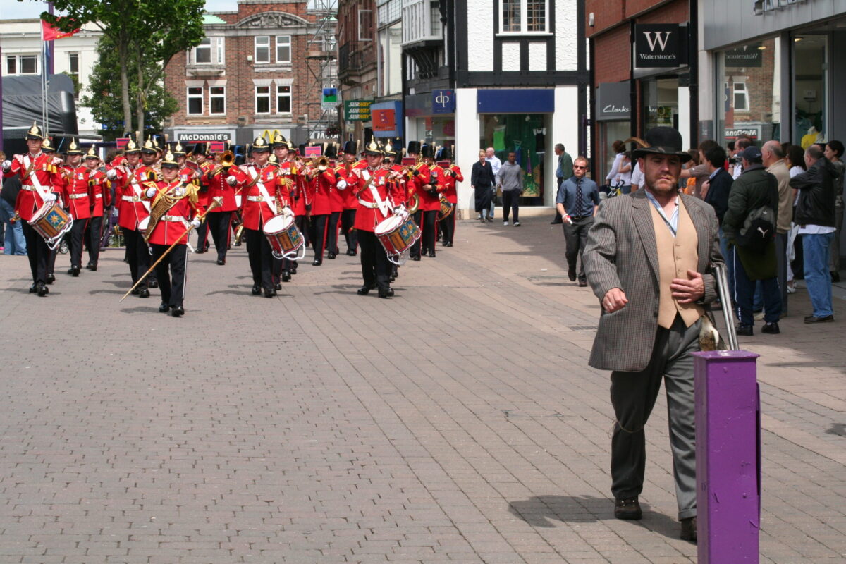 Charnwood Borough Council, which includes Loughborough, granted the Freedom of Entry to the Royal Anglian Regiment in July 2007. This is the highest honour the council can bestow and involved a ceremony where the regiment marched through the town “with bayonets fixed, drums beating, bands playing and colours flying.