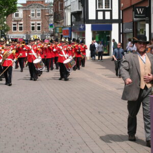 Charnwood Borough Council, which includes Loughborough, granted the Freedom of Entry to the Royal Anglian Regiment in July 2007. This is the highest honour the council can bestow and involved a ceremony where the regiment marched through the town “with bayonets fixed, drums beating, bands playing and colours flying.