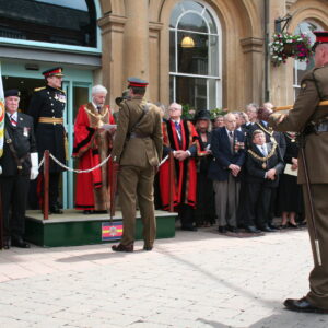 Charnwood Borough Council, which includes Loughborough, granted the Freedom of Entry to the Royal Anglian Regiment in July 2007. This is the highest honour the council can bestow and involved a ceremony where the regiment marched through the town “with bayonets fixed, drums beating, bands playing and colours flying.