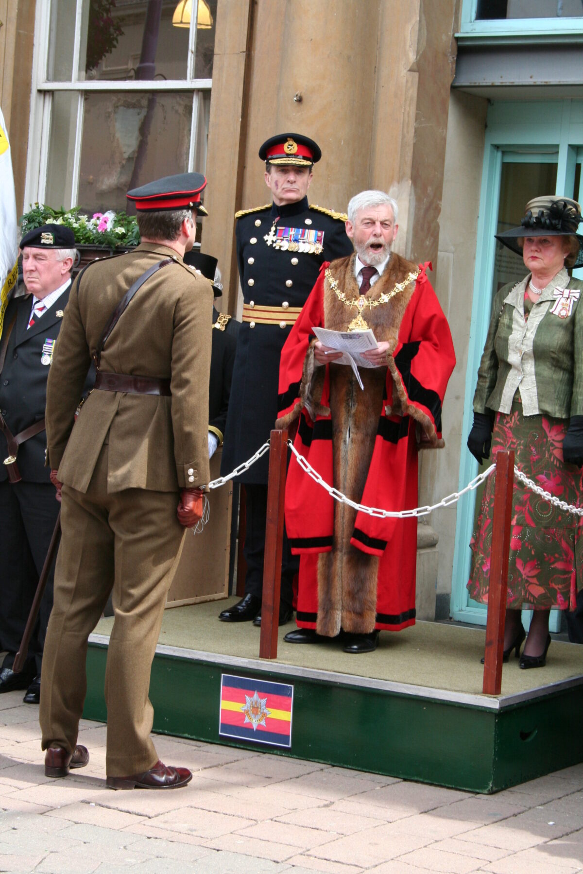 Charnwood Borough Council, which includes Loughborough, granted the Freedom of Entry to the Royal Anglian Regiment in July 2007. This is the highest honour the council can bestow and involved a ceremony where the regiment marched through the town “with bayonets fixed, drums beating, bands playing and colours flying. Charnwood Borough Council, which includes Loughborough, granted the Freedom of Entry to the Royal Anglian Regiment in July 2007. This is the highest honour the council can bestow and involved a ceremony where the regiment marched through the town “with bayonets fixed, drums beating, bands playing and colours flying.