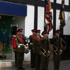 Charnwood Borough Council, which includes Loughborough, granted the Freedom of Entry to the Royal Anglian Regiment in July 2007. This is the highest honour the council can bestow and involved a ceremony where the regiment marched through the town “with bayonets fixed, drums beating, bands playing and colours flying.