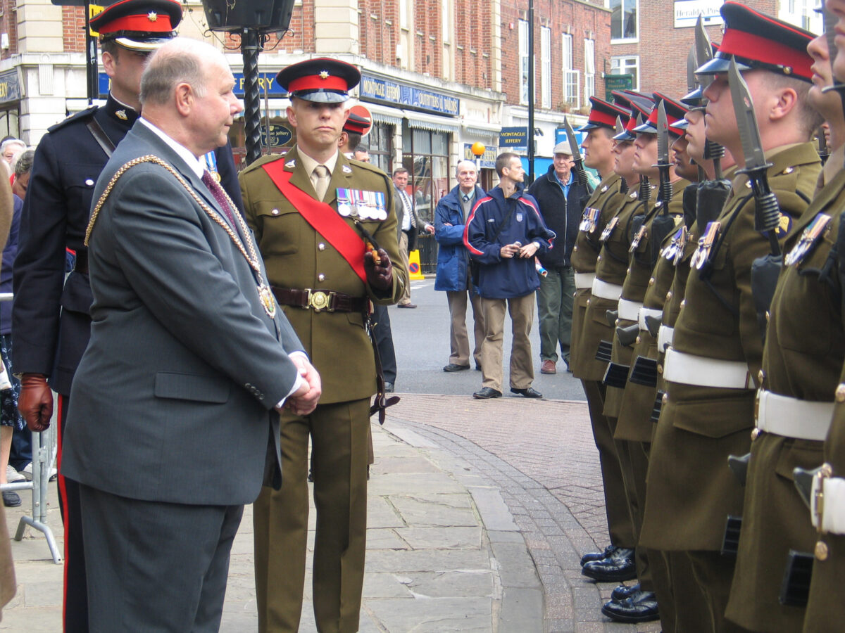 Northampton parade for the 2nd Battalion, Royal Anglian Regiment in 2009.