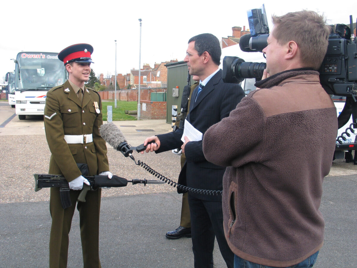 Northampton parade for the 2nd Battalion, Royal Anglian Regiment in 2009.