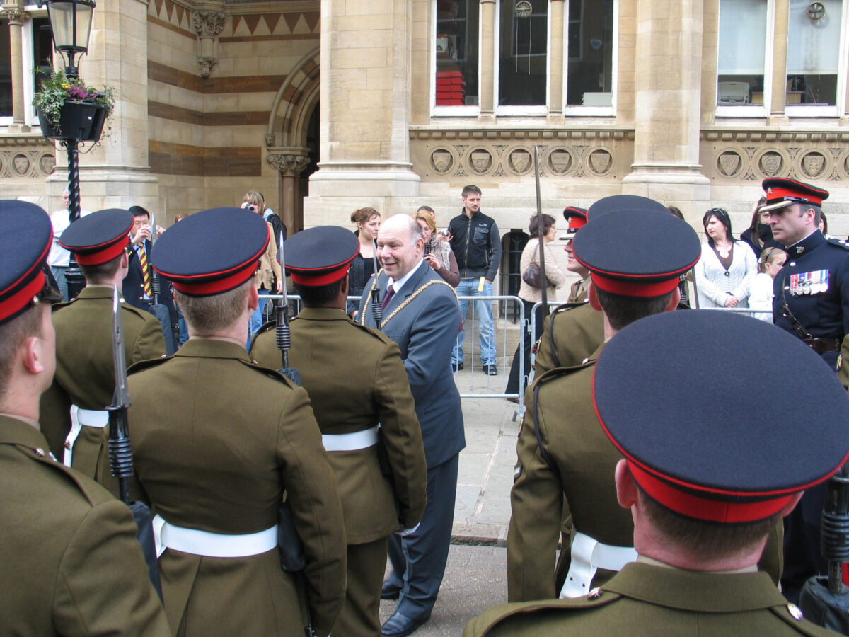 Northampton parade for the 2nd Battalion, Royal Anglian Regiment in 2009.