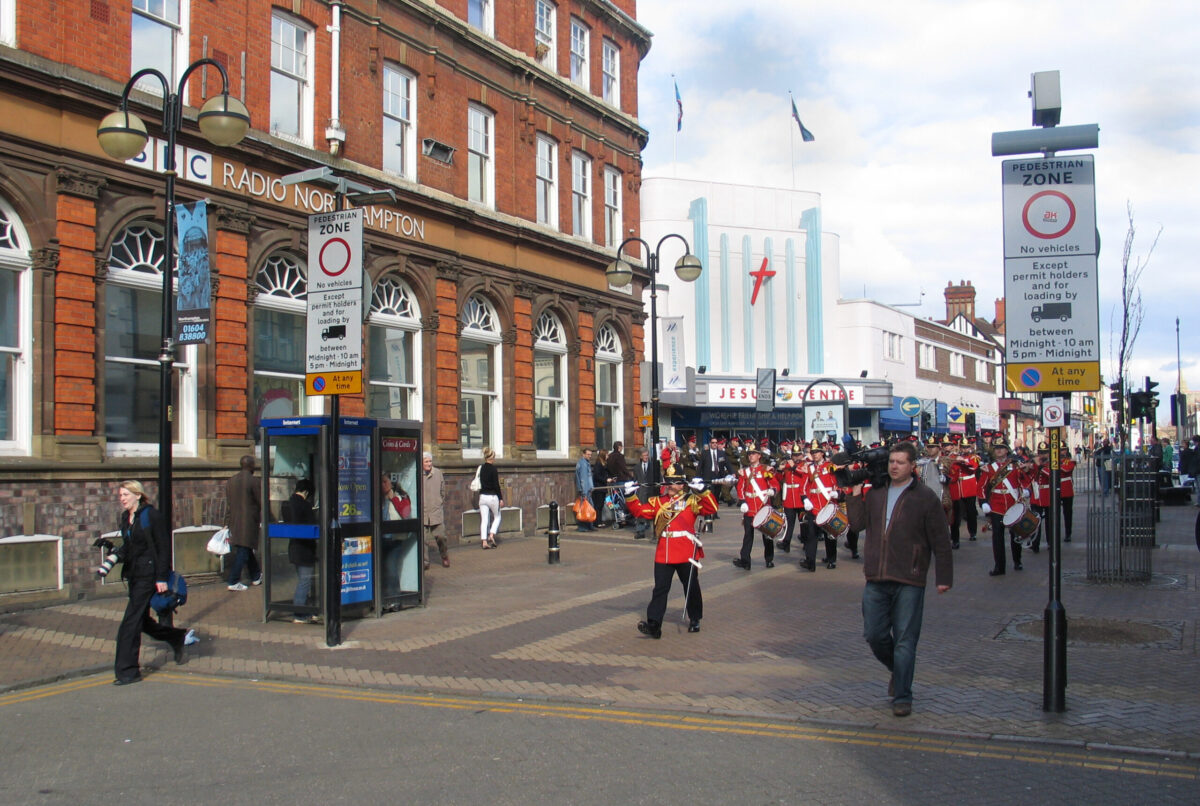 Northampton parade for the 2nd Battalion, Royal Anglian Regiment in 2009.