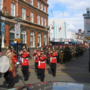 Northampton parade for the 2nd Battalion, Royal Anglian Regiment in 2009. Northampton parade for the 2nd Battalion, Royal Anglian Regiment in 2009.