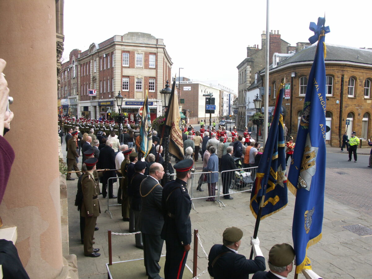 Northampton parade for the 2nd Battalion, Royal Anglian Regiment in 2009.