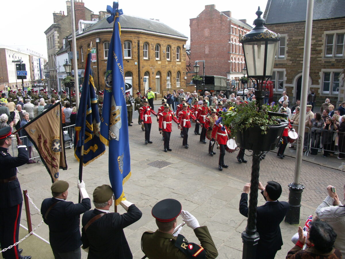 Northampton parade for the 2nd Battalion, Royal Anglian Regiment in 2009.