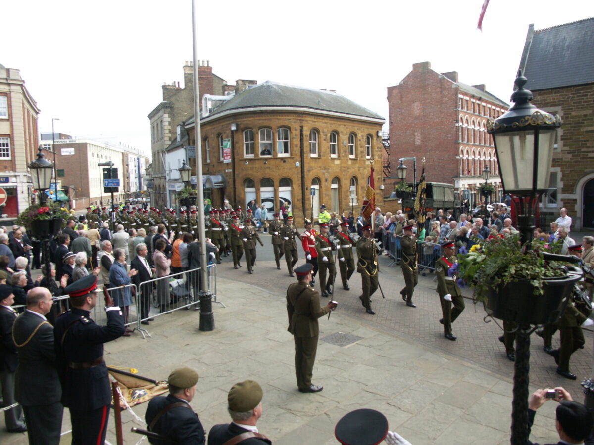 Northampton parade for the 2nd Battalion, Royal Anglian Regiment in 2009.