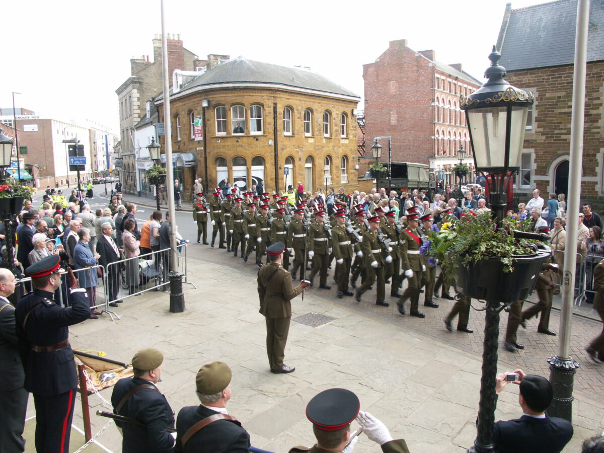 Northampton parade for the 2nd Battalion, Royal Anglian Regiment in 2009.