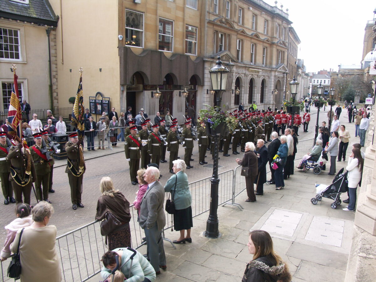 Northampton parade for the 2nd Battalion, Royal Anglian Regiment in 2009. Northampton parade for the 2nd Battalion, Royal Anglian Regiment in 2009.
