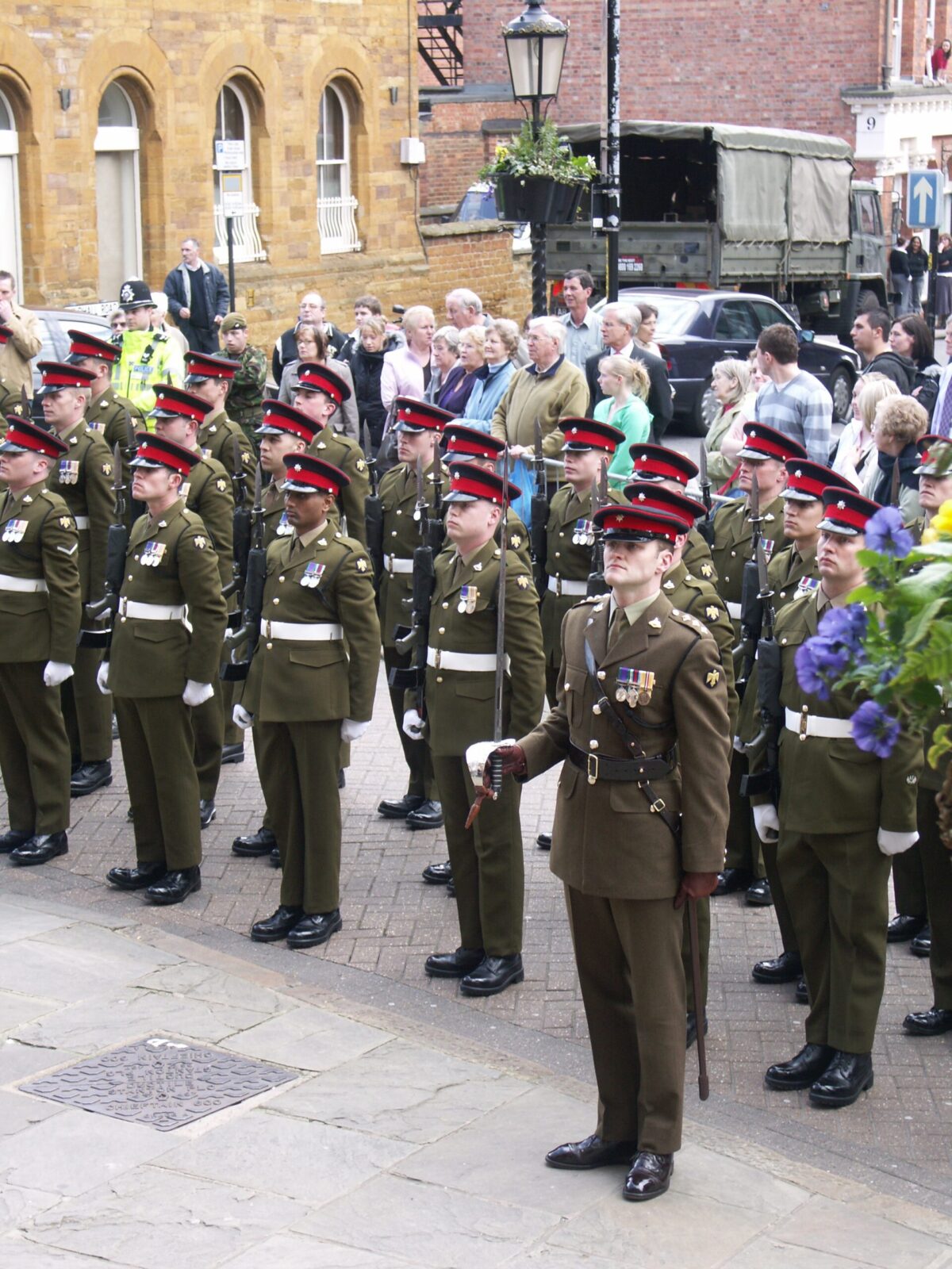 Northampton parade for the 2nd Battalion, Royal Anglian Regiment in 2009. Northampton parade for the 2nd Battalion, Royal Anglian Regiment in 2009.