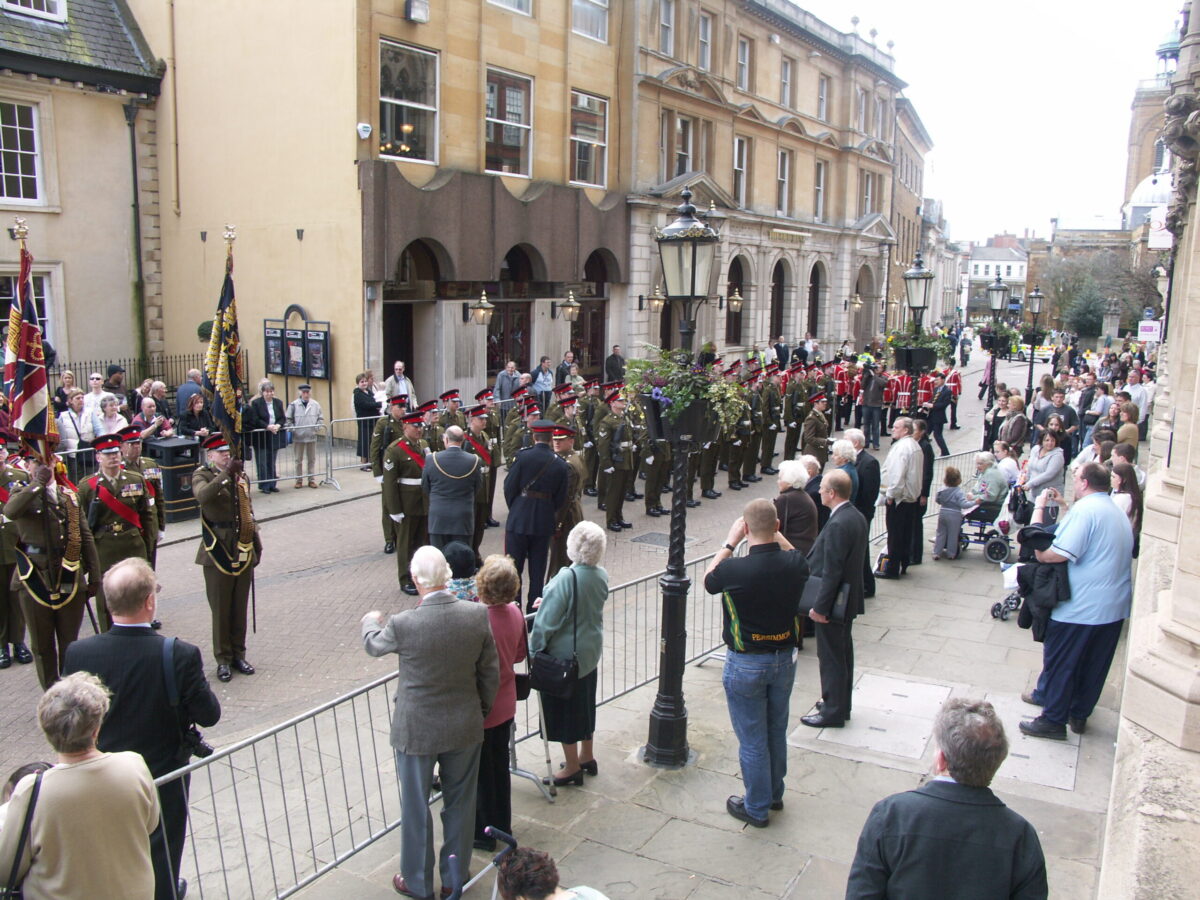 Northampton parade for the 2nd Battalion, Royal Anglian Regiment in 2009.