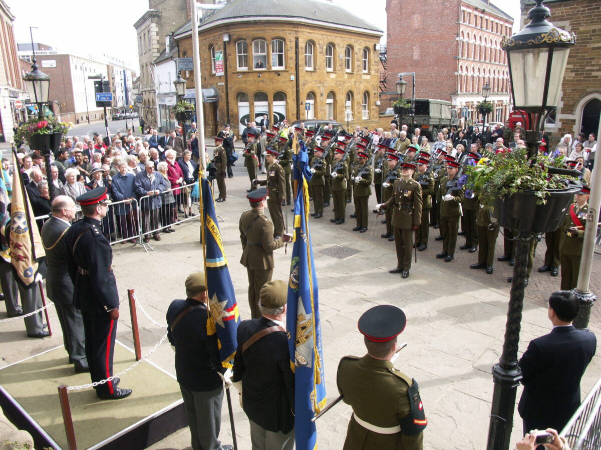 Northampton parade for the 2nd Battalion, Royal Anglian Regiment in 2009.
