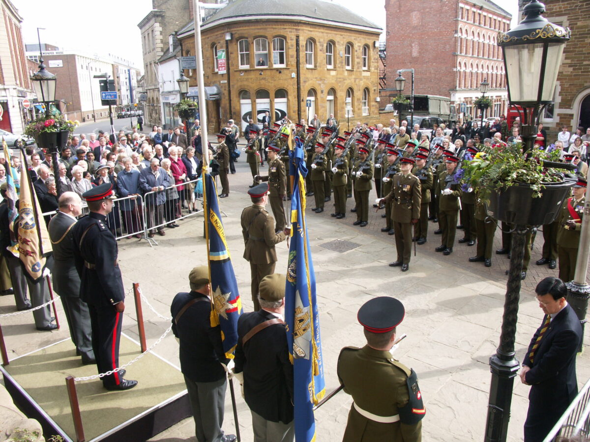 Northampton parade for the 2nd Battalion, Royal Anglian Regiment in 2009.