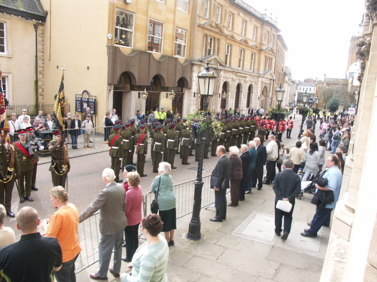Northampton parade for the 2nd Battalion, Royal Anglian Regiment in 2009.