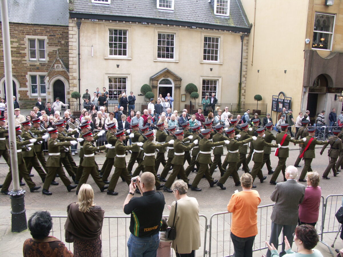 Northampton parade for the 2nd Battalion, Royal Anglian Regiment in 2009.