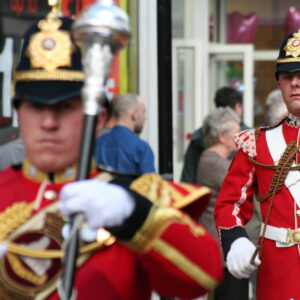 Northampton parade for the Royal Anglian Regiment. Northampton parade for the Royal Anglian Regiment.