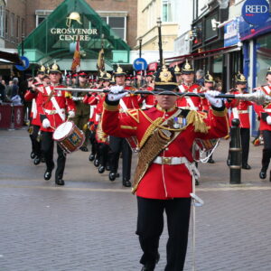 Northampton parade for the Royal Anglian Regiment. Northampton parade for the Royal Anglian Regiment.