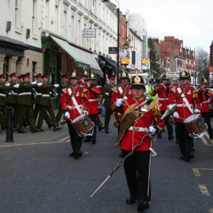 Northampton parade for the Royal Anglian Regiment. Northampton parade for the Royal Anglian Regiment.