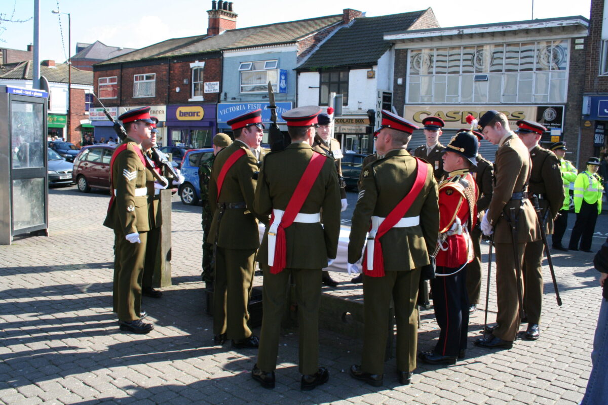 The Royal Anglian Regiment exercised its right to the Freedom of the City with a parade in Grimsby on Thursday, 22 November, 2007. The soldiers were given a heroes' welcome after returning from a six-month operational tour in Helmand Province, Afghanistan, which involved intense fighting. The Freedom of the City honour grants the regiment the privilege of marching through the city 