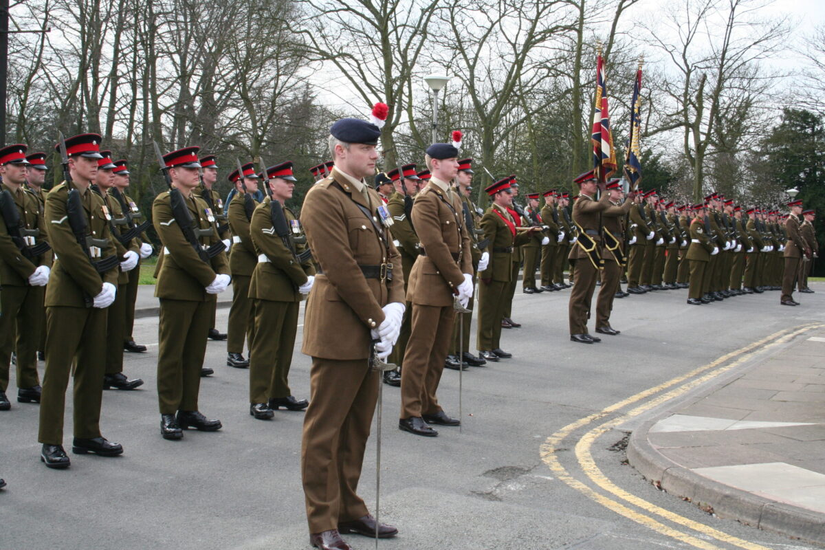 The Royal Anglian Regiment to exercise their right as Freemen of the Borough to parade through Hinckley town centre on 15th March 2007.
