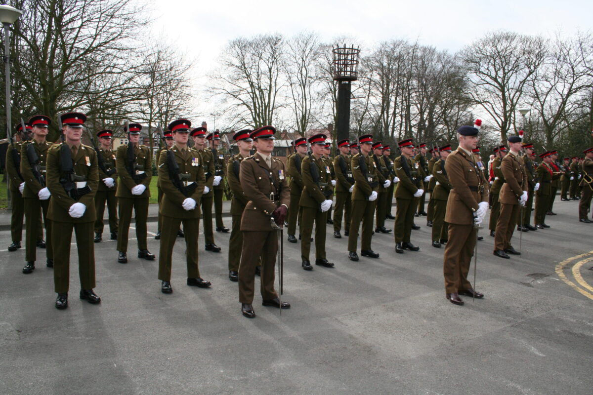 The Royal Anglian Regiment to exercise their right as Freemen of the Borough to parade through Hinckley town centre on 15th March 2007. The Royal Anglian Regiment to exercise their right as Freemen of the Borough to parade through Hinckley town centre on 15th March 2007.