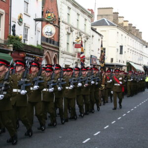 Northampton parade for the Royal Anglian Regiment. Northampton parade for the Royal Anglian Regiment.