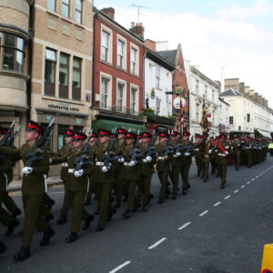 Northampton parade for the Royal Anglian Regiment. Northampton parade for the Royal Anglian Regiment.