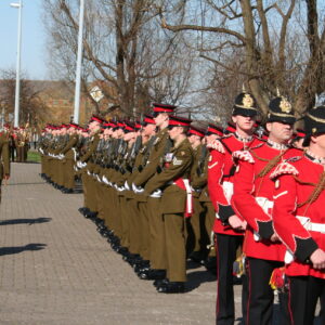 The Royal Anglian Regiment exercised its right to the Freedom of the City with a parade in Grimsby on Thursday, 22 November, 2007. The soldiers were given a heroes' welcome after returning from a six-month operational tour in Helmand Province, Afghanistan, which involved intense fighting. The Freedom of the City honour grants the regiment the privilege of marching through the city 
