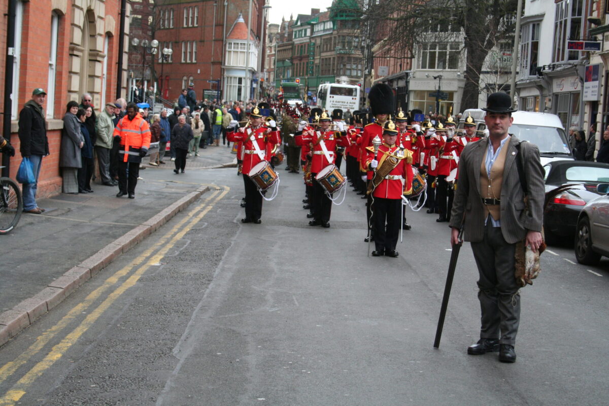 Freedom of Leicester and homecoming parade in 2007 for the 1st Battalion, Royal Anglian Regiment. Freedom of Leicester and homecoming parade in 2007 for the 1st Battalion, Royal Anglian Regiment.